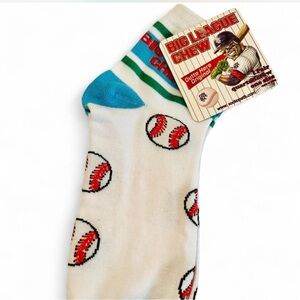 NWT Big League Chew design Low   Socks